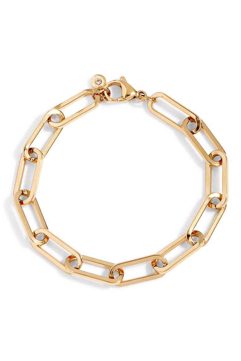 Oblong Chain Link Bracelet, Main, color, GOLD