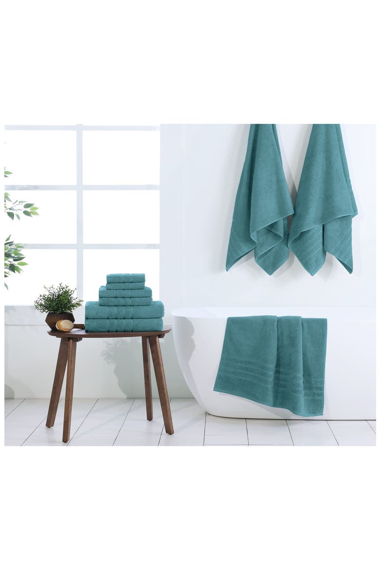 Ultimate 6-Piece Towel Set, Alternate, color, LARKSPUR TEAL