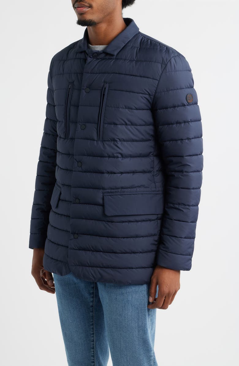 Save The Duck Elias Quilted Water Resistant Puffer Jacket, Alternate, color, Blue Black