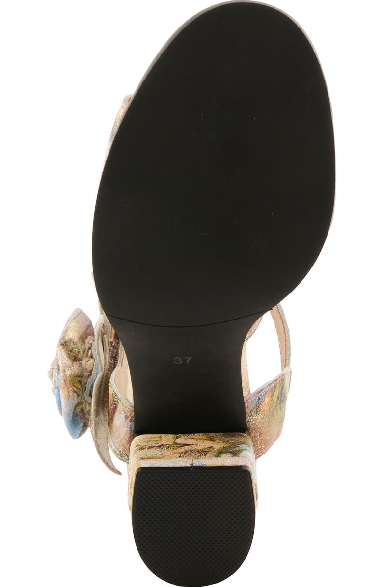 L'Artiste by Spring Step Flowerpower Sandal, Alternate, color, Yellow Multi