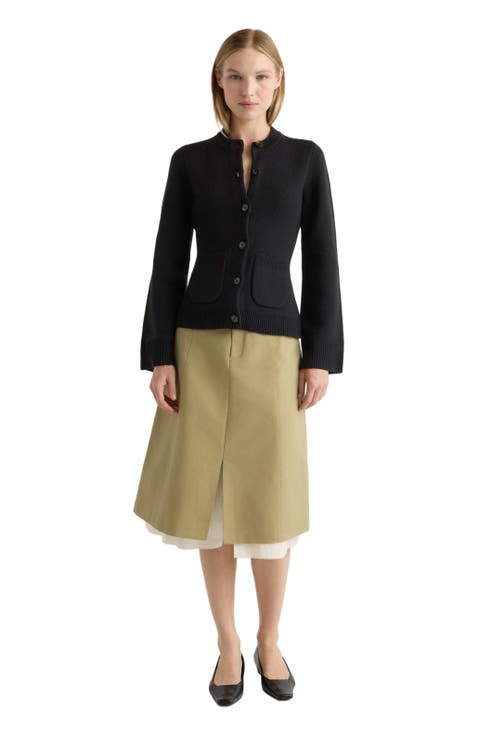 Eames Cotton Wool Button Cardigan