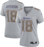 Nike Women's Nike Justin Jefferson Gray Minnesota Vikings Atmosphere Fashion Game Jersey