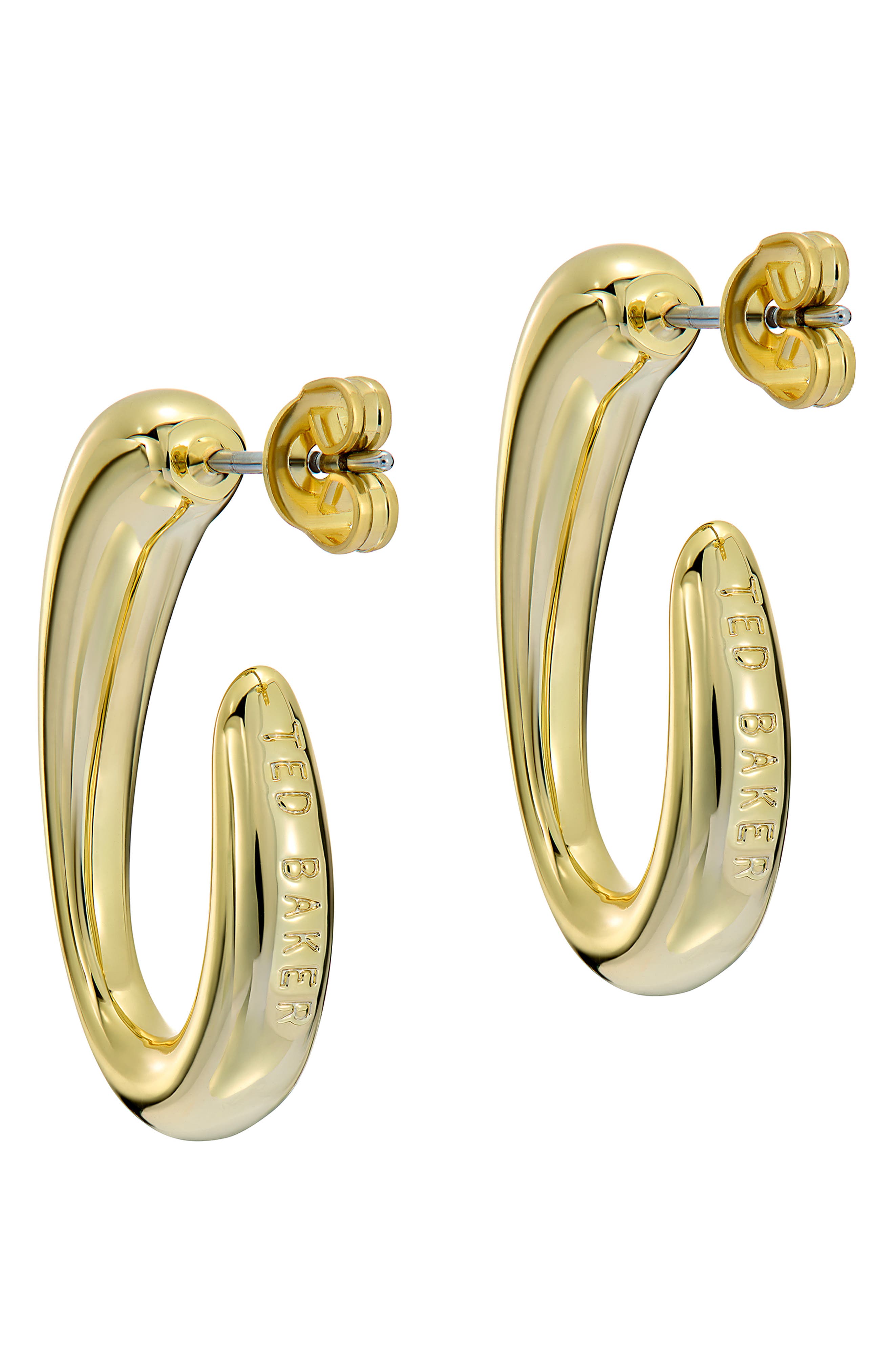 Ted Baker Cori Contour Hoop Earrings (Women) | Nordstrom