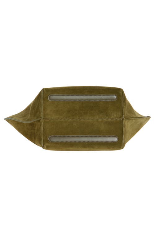 Ree Projects Medium Ann Suede Tote In Green