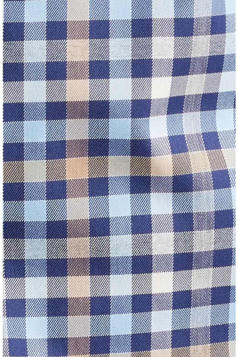 Chambly Crown Lite Check Performance Button-Down Shirt, Alternate, color, NAVY
