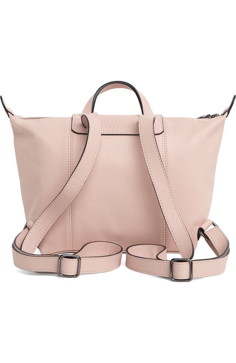 Longchamp Le Pliage Cuir Leather Top Handle Bag, Alternate, color,