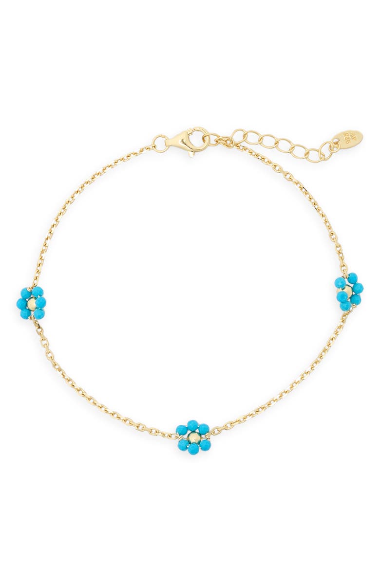 ARGENTO VIVO Stone Station Bracelet, Main, color, Gold
