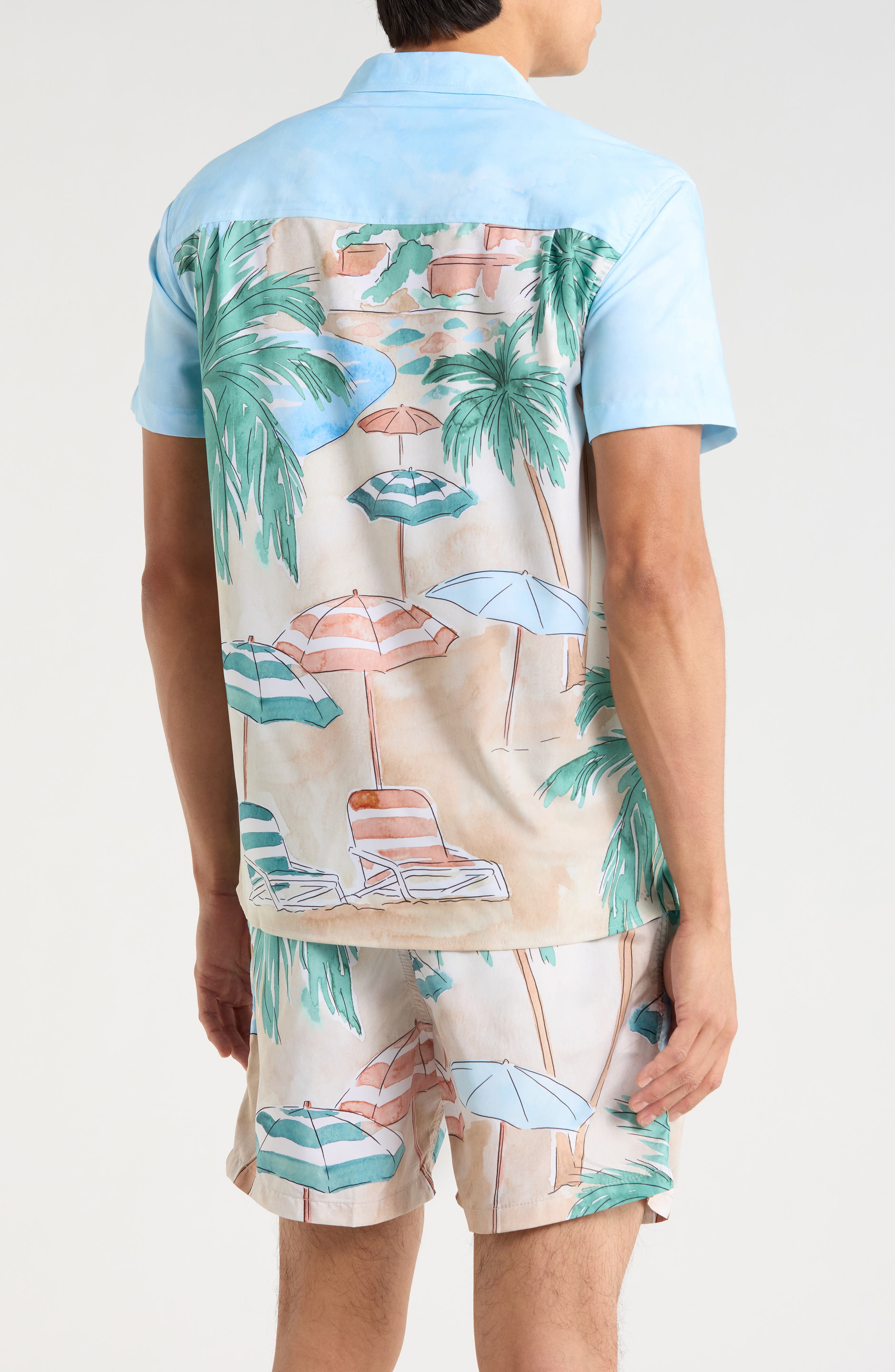 Beach Scene Camp Shirt - image 2