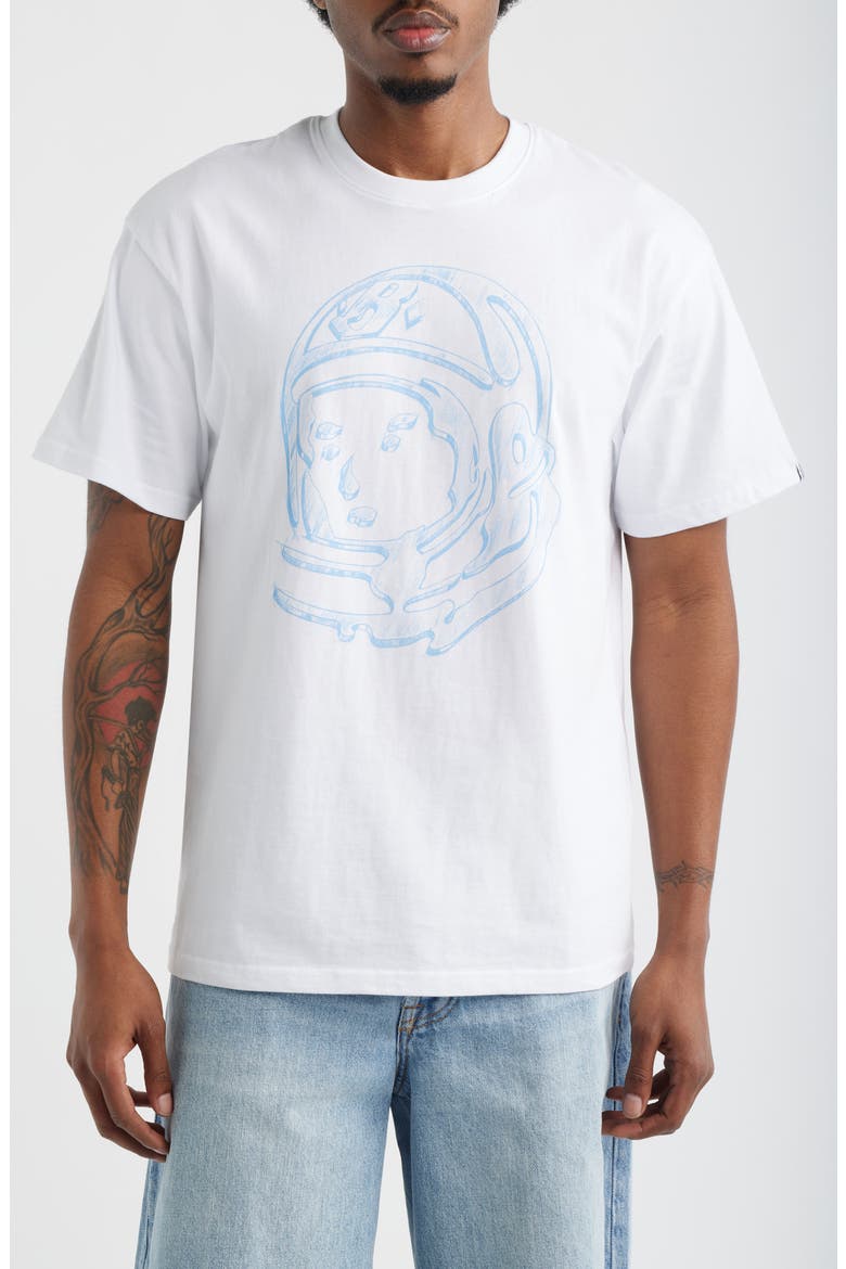 Helmet Sketch Graphic T-Shirt, Main, color, WHITE