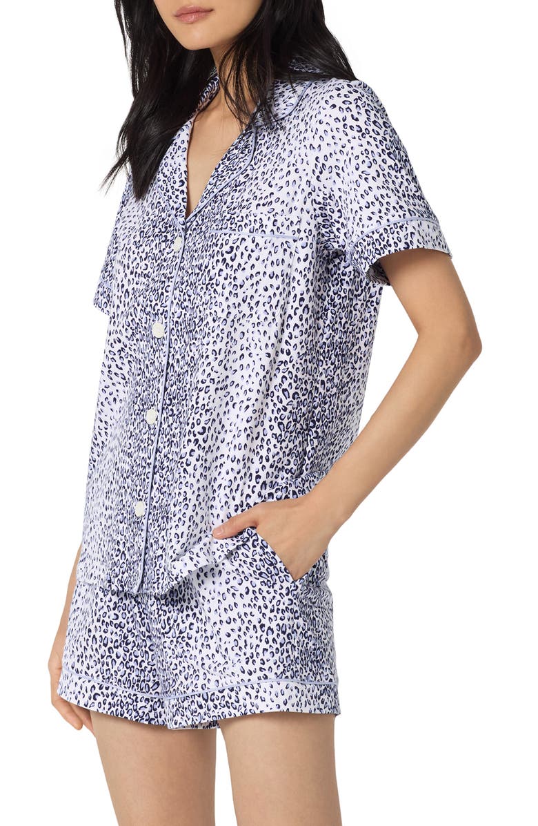 BedHead Pajamas Print Stretch Organic Cotton Short Pajamas, Alternate, color, 