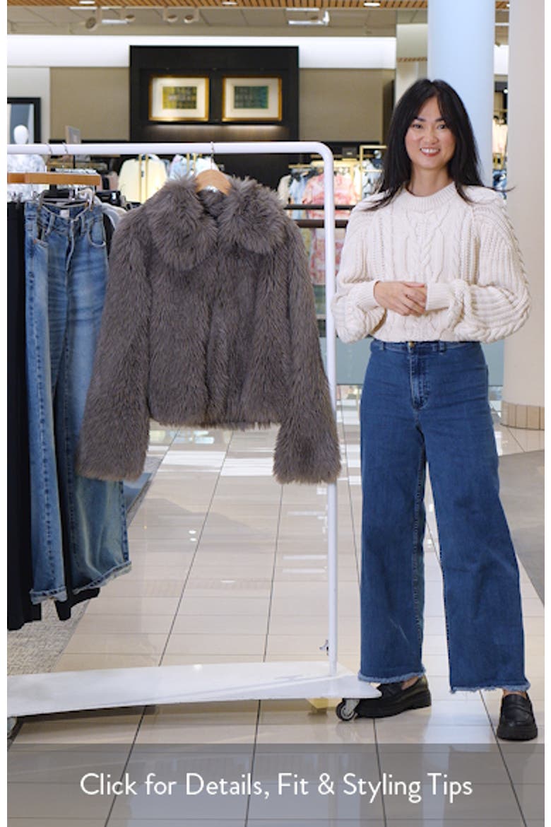 Faux Fur Front Zip Jacket video