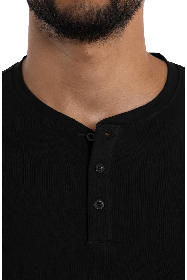 Long Sleeve Henley, Alternate, color, BLACK