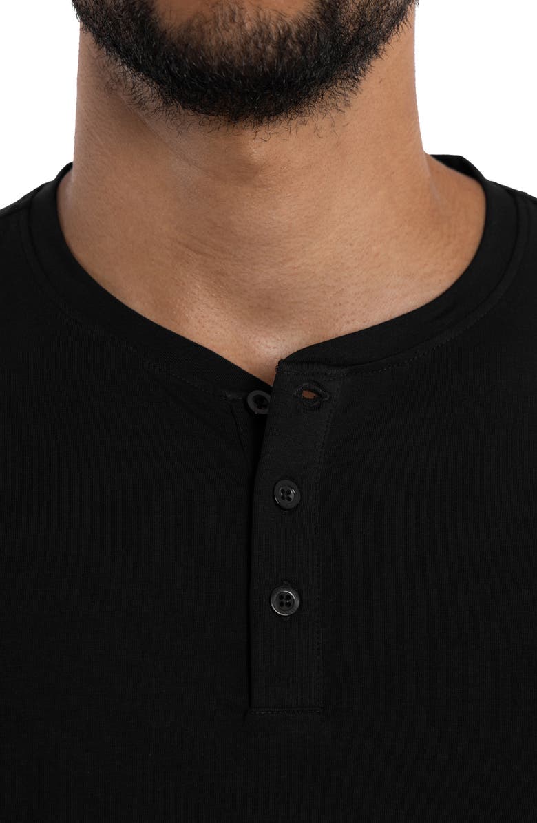 XRAY Long Sleeve Henley, Alternate, color, Black