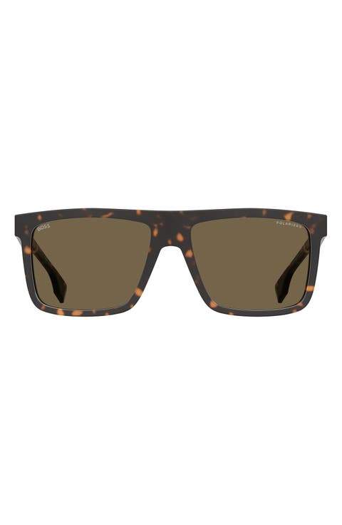 59mm Polarized Square Sunglasses