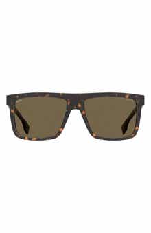 BOSS 59mm Polarized Square Sunglasses