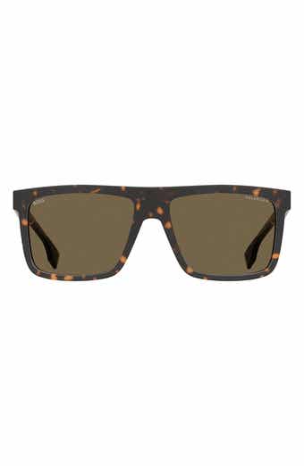 BOSS 59mm Polarized Square Sunglasses
