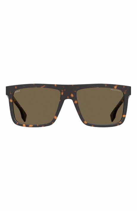BOSS 59mm Polarized Square Sunglasses