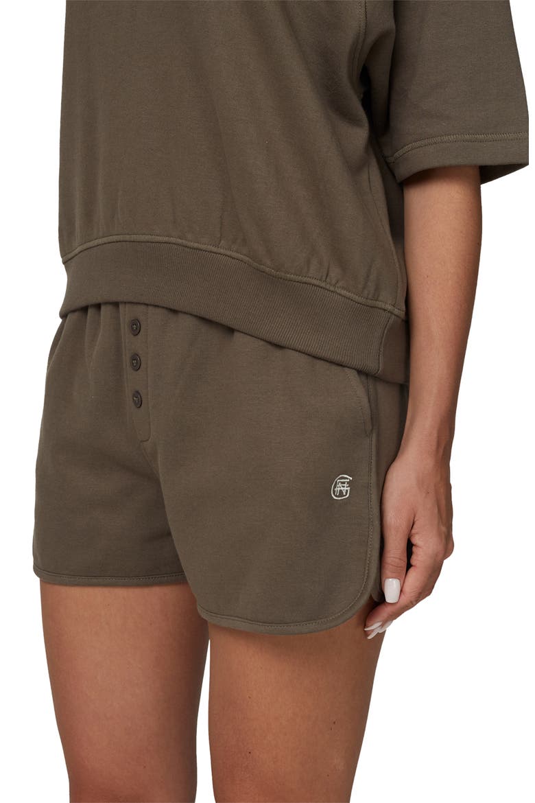 Sweat Shorts, Alternate, color, Brown