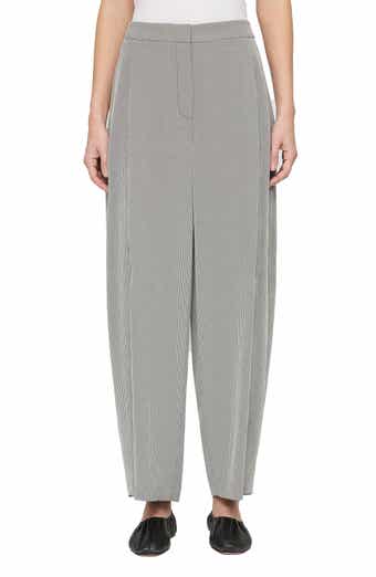 Lafayette 148 New York Cooper Pleated Houndstooth Barrel Leg Pants