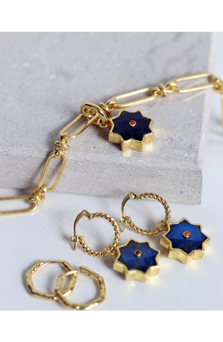 Ottoman Hands Essential Charm Link Chain Necklace, Alternate, color, Gold