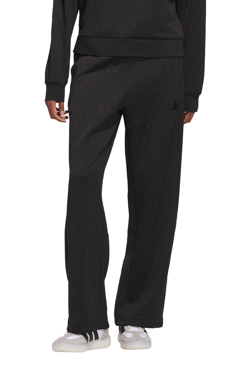 adidas Quilted Pants, Main, color, Black
