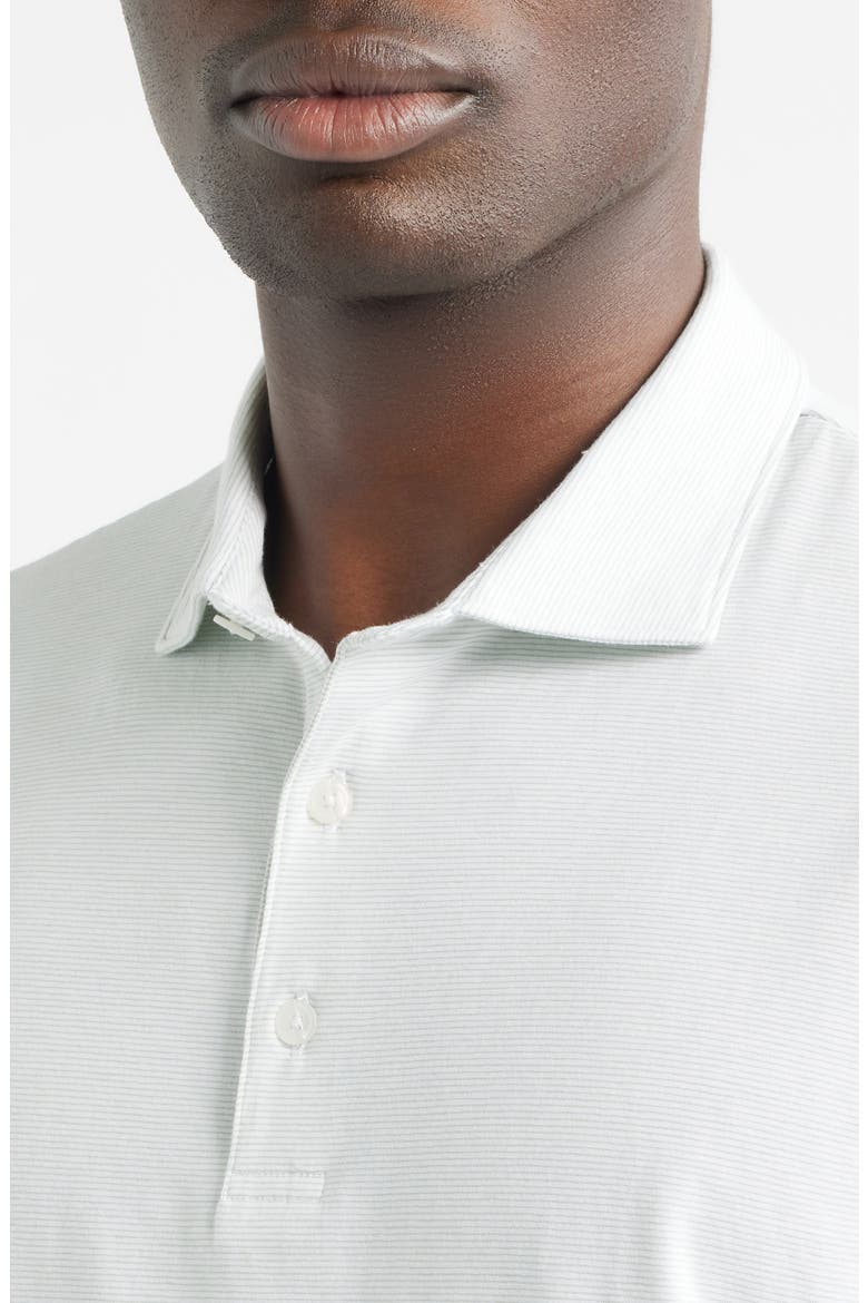 Crown Flex Pima Cotton Blend Polo, Alternate, color, WHITE