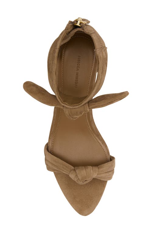 Rebecca Minkoff Bow Ankle Strap Sandal In Brown