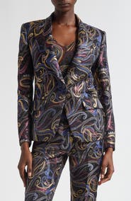 Etro Paisley Duchesse Satin Blazer