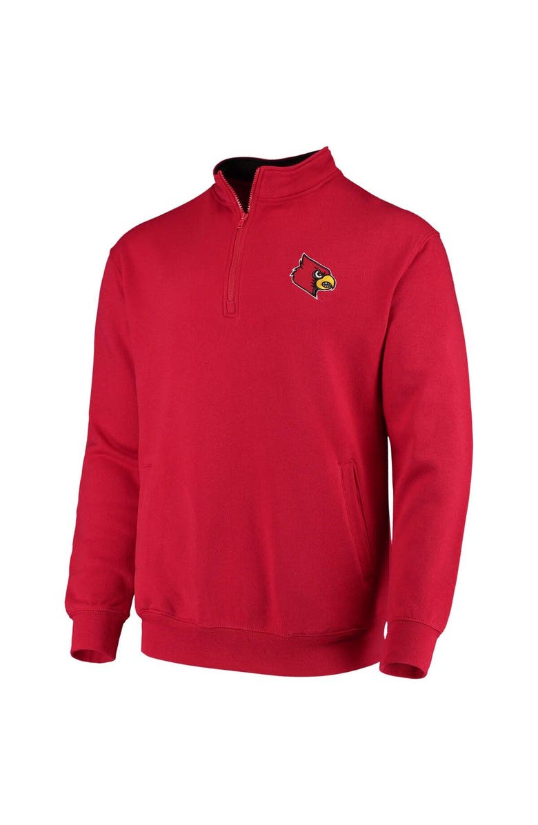 COLOSSEUM Men's Colosseum Red Louisville Cardinals Tortugas Logo Quarter-Zip Jacket, Alternate, color, Red