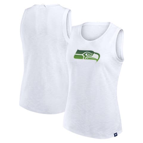 Women's Fanatics  White Seattle Seahawks Slub Tank Top
