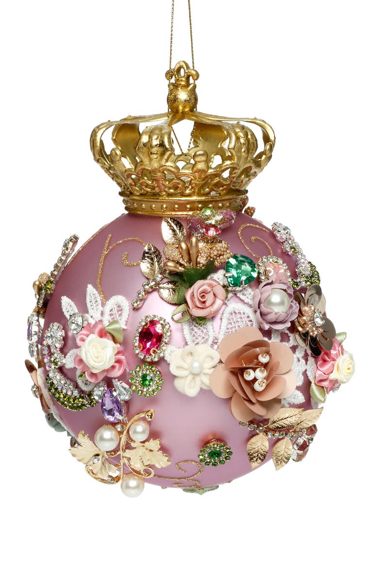 Crown Jewels Ornament, Purple, Main, color, Light Purple