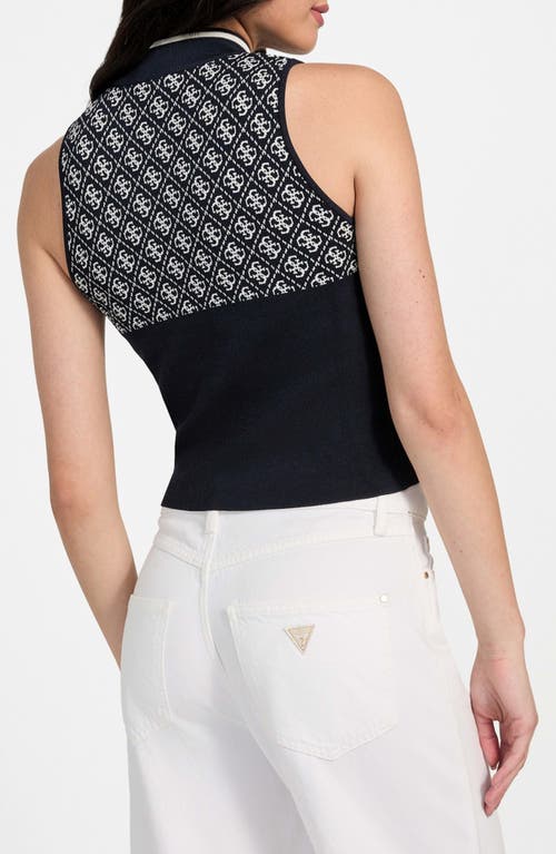 Guess Lise Sweater Vest In Blue