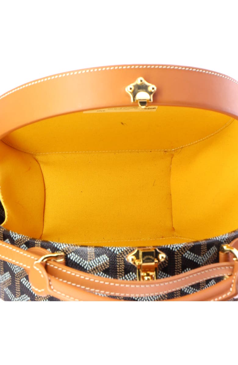 Pre-Owned Goyard Alto Hatbox Bag Coated Canvas, Alternate, color, Black