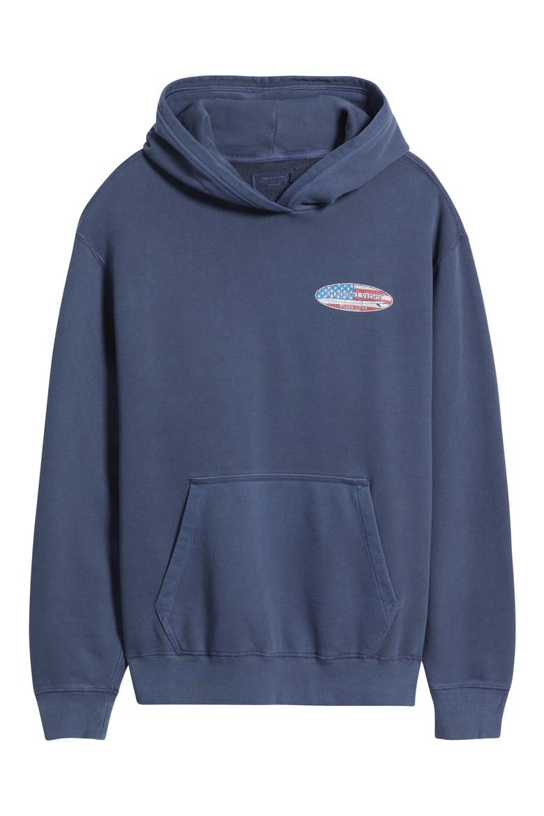Americana Surfboard Hoodie, Alternate, color, NAUTICAL NAVY