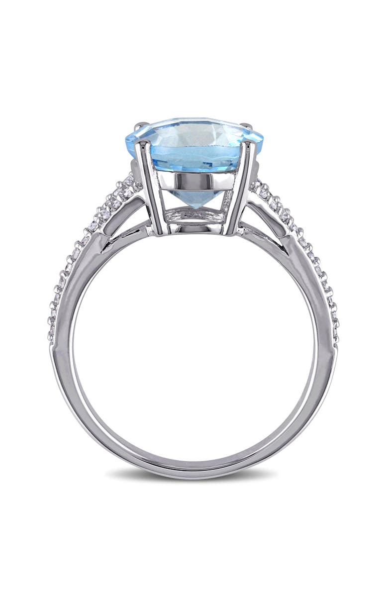 Julianna B. Sky Blue Topaz & Diamond Ring 10k, Alternate, color, Topaz