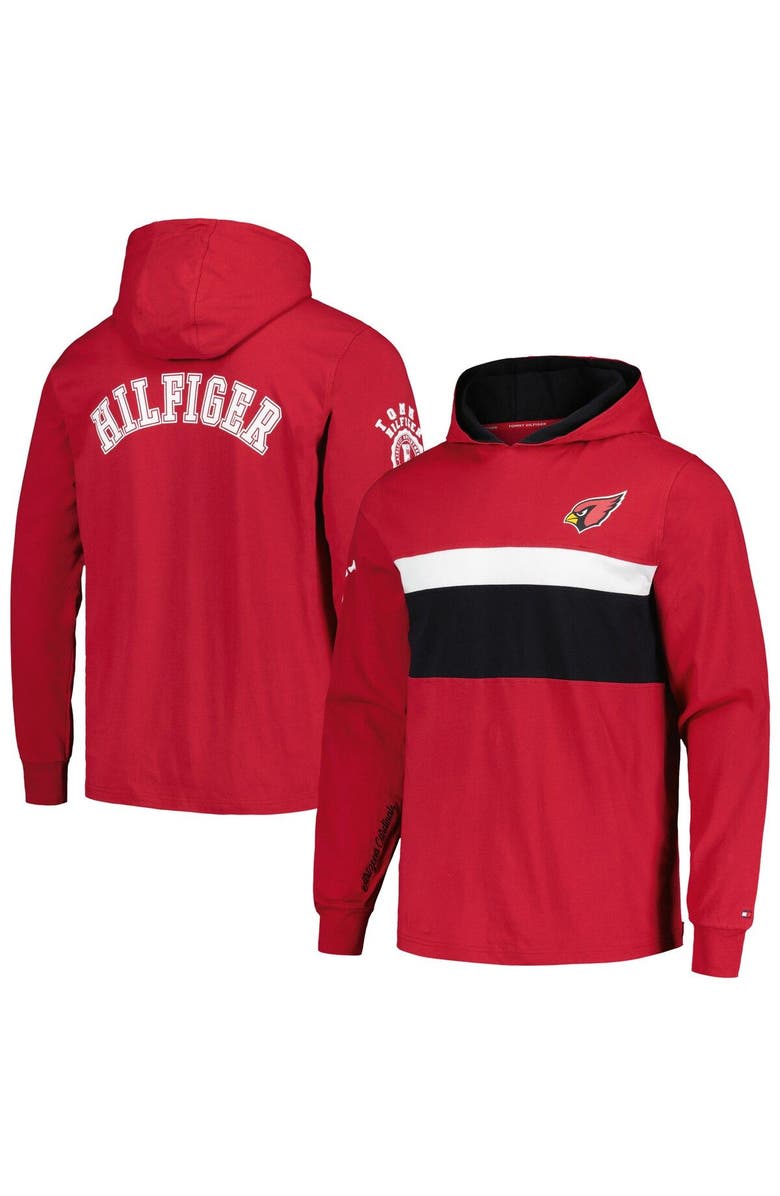 Tommy Hilfiger Men's Tommy Hilfiger  Cardinal Arizona Cardinals Morgan Long Sleeve Hoodie T-Shirt, Main, color, Cardinal