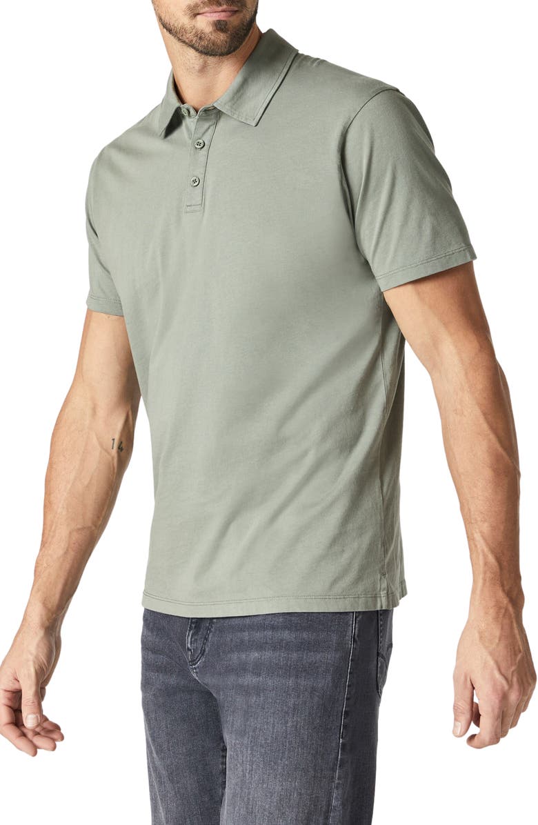 Mavi Jeans Cotton Polo, Alternate, color, Agave Green