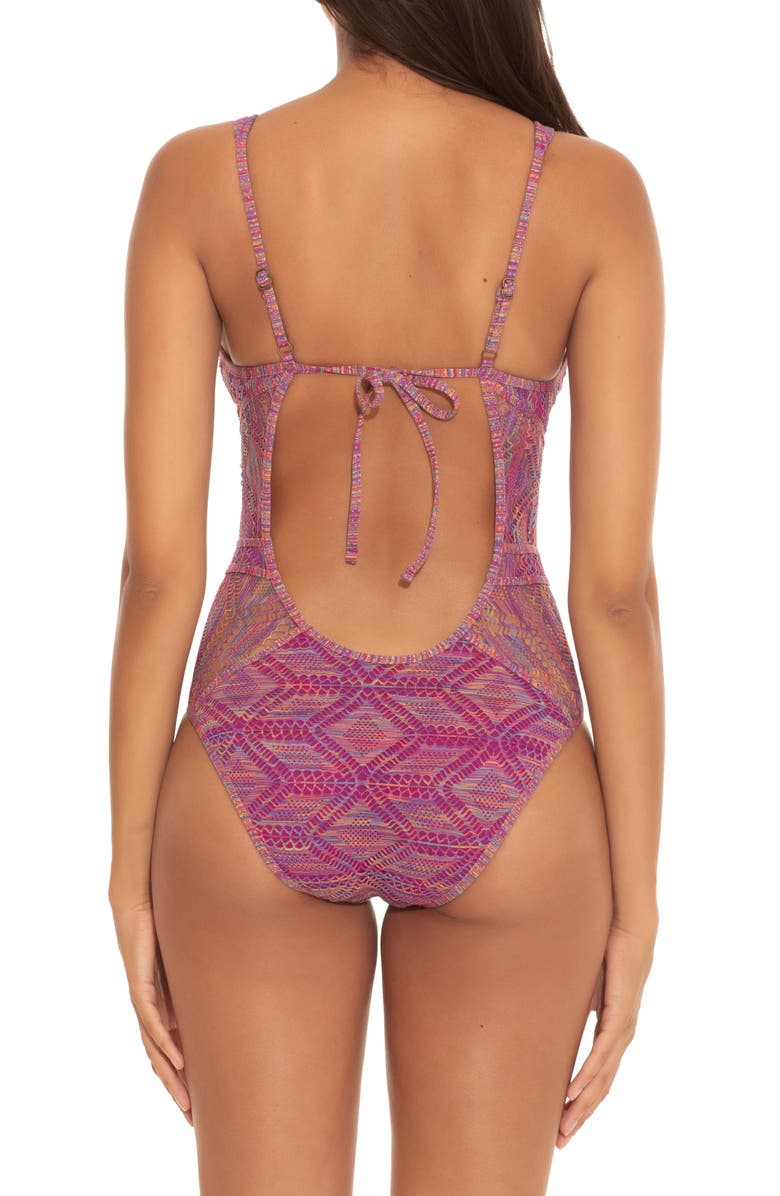  Becca Mosaic Show & Tell One-Piece Swimsuit, Alternate, color, 
