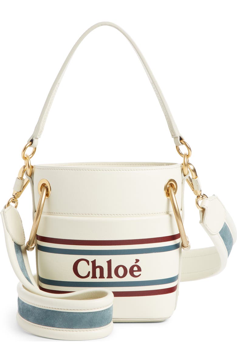 Chloé Small Roy Leather Bucket Bag, Main, color,