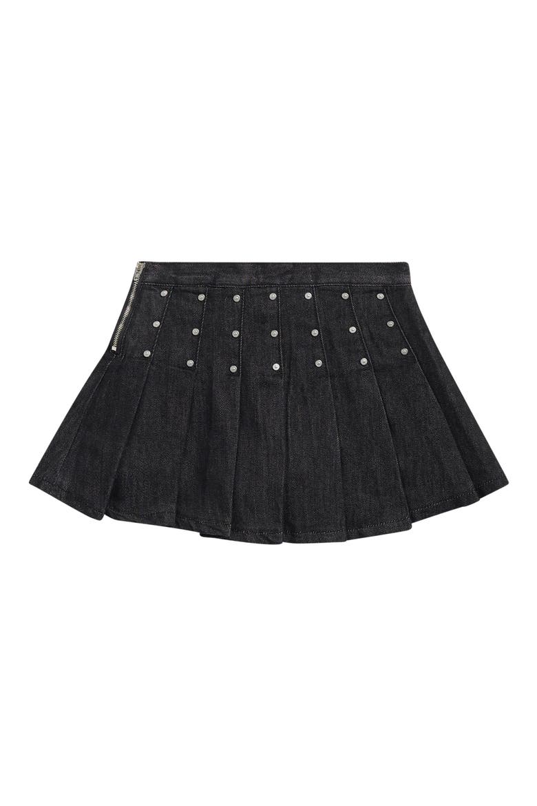 Kids' Gladiator Pleated Skort, Alternate, color, BLACK WASH