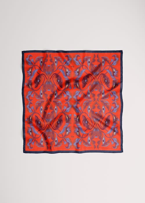 Alas Small Bandana Silk Scarf In Red