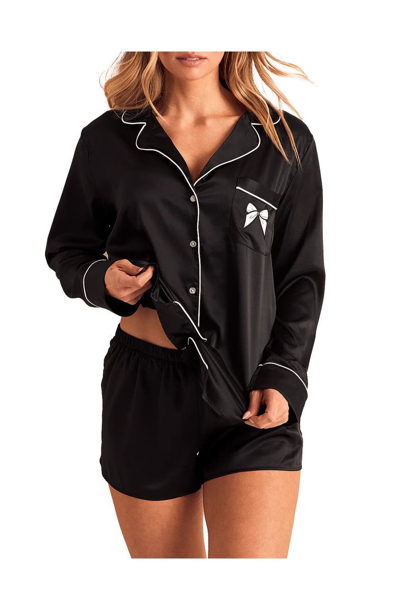 Adore Me Sammie Pajama Set, Main, color, Black