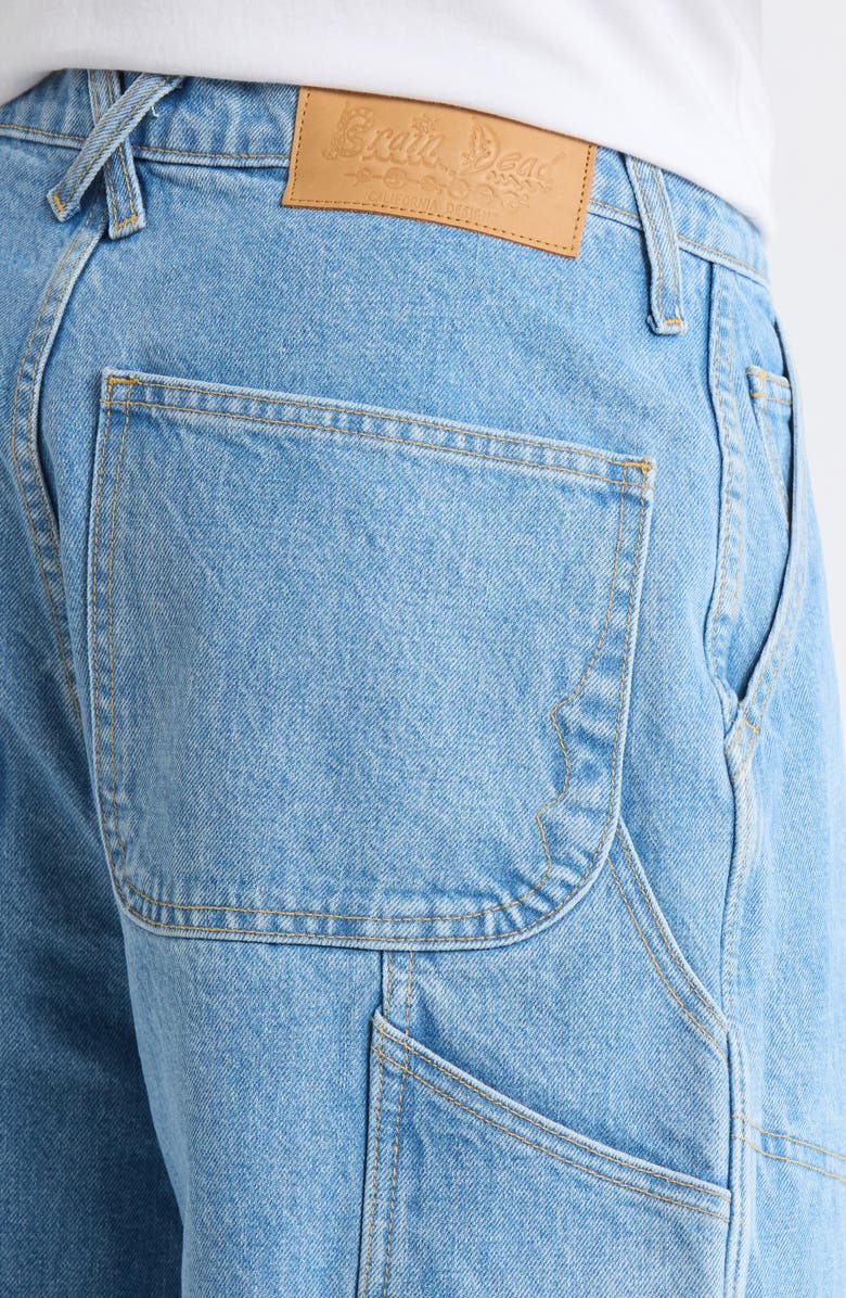 Brain Dead Straight Leg Jeans, Alternate, color, Light Washed Indigo