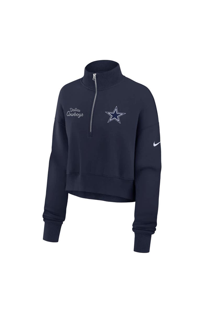 Nike Women's Nike Navy Dallas Cowboys Primetime Phoenix Half-Zip Sweatshirt, Alternate, color, Navy