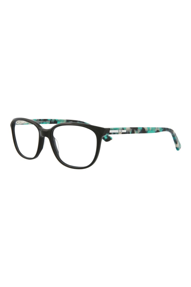 51mm Core Square Optical Glasses, Alternate, color, BLACK AVANA TRANSPARENT