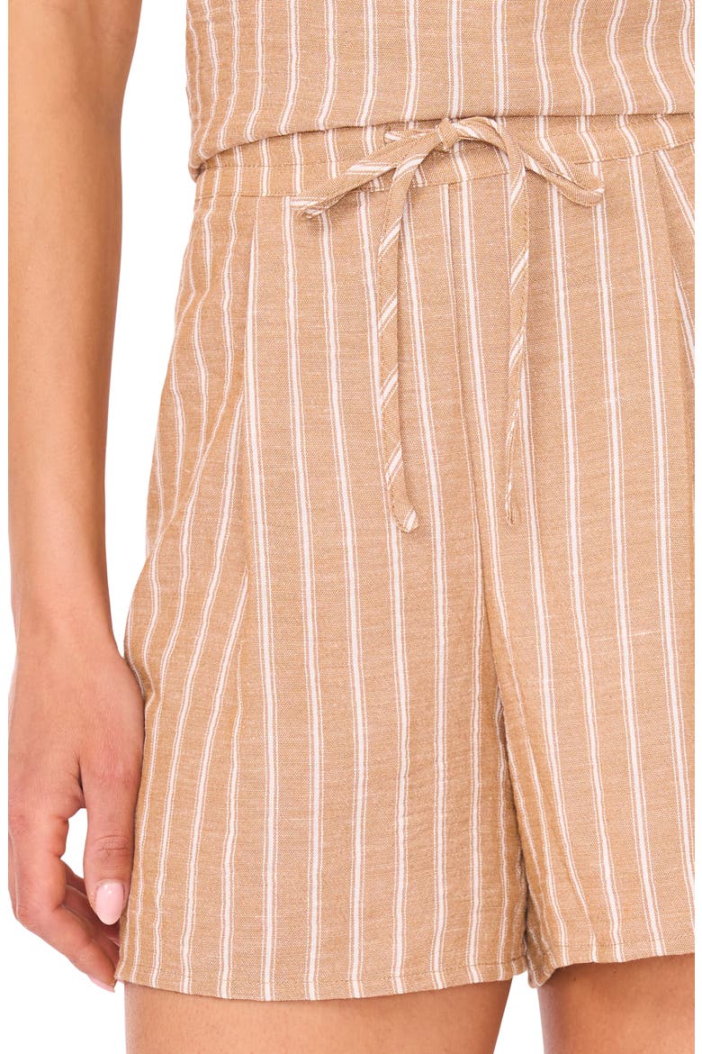 Stripe Tank & Shorts Set, Alternate, color, BEIGE/WHITE