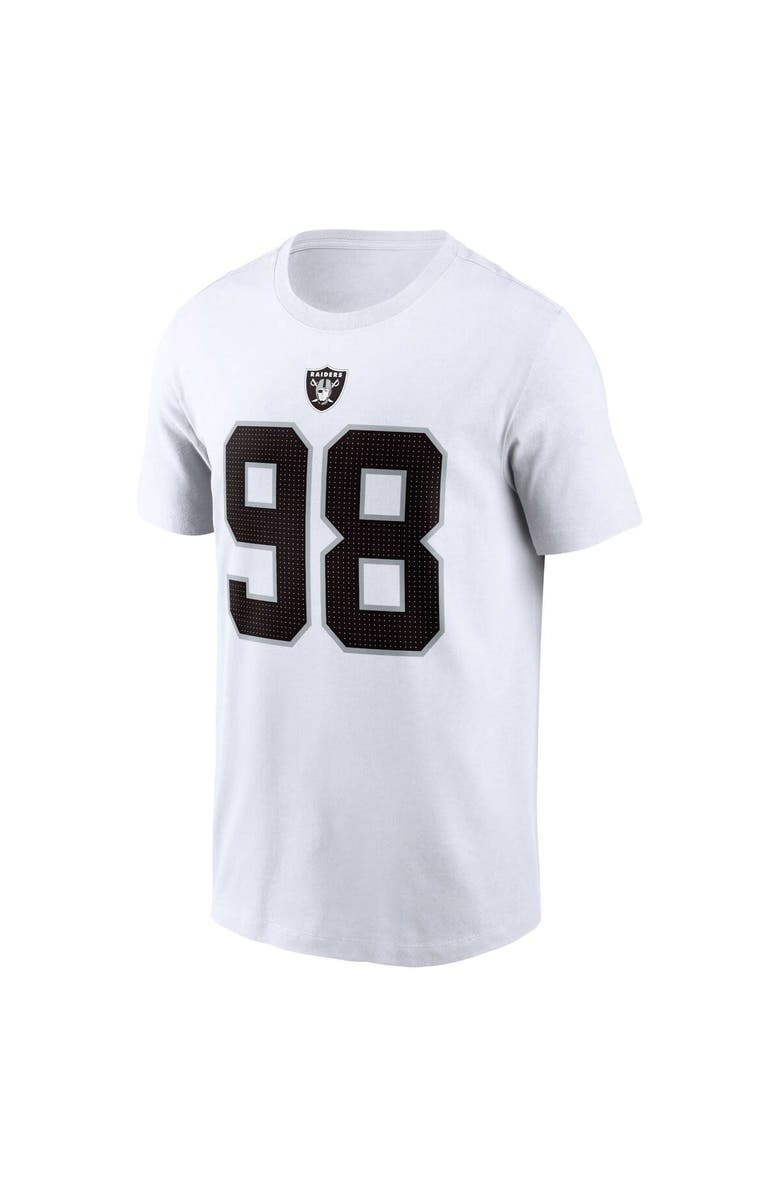 Nike Men's Nike Maxx Crosby White Las Vegas Raiders Player Name & Number T-Shirt, Alternate, color, White
