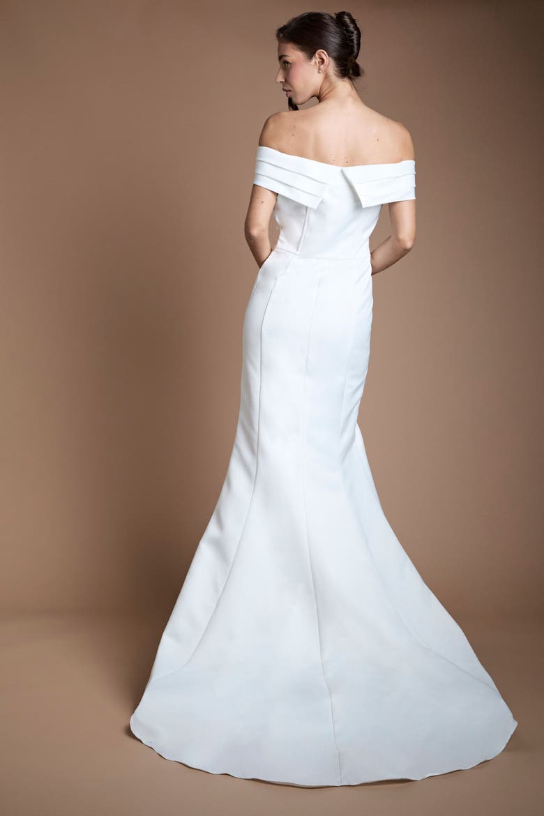 Bandeau Fishtail Bridal Dress, Main, color, Ivory