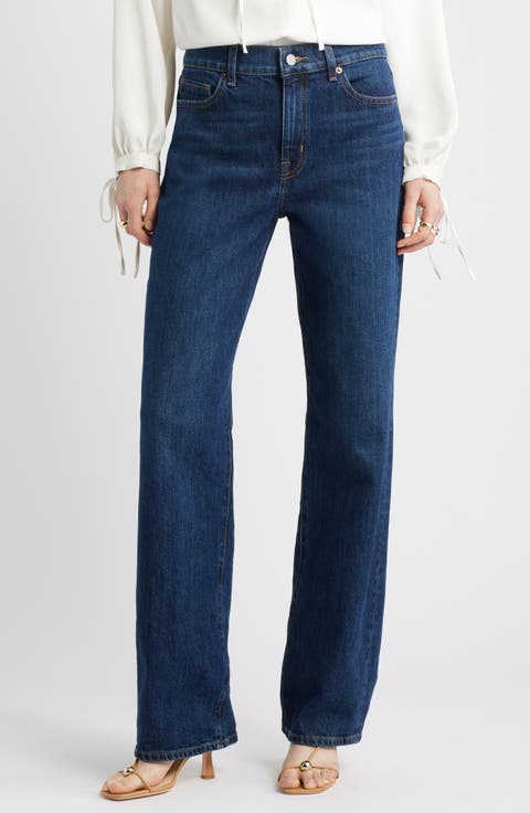 High Waist Straight Leg Jeans (Elliot Wash)