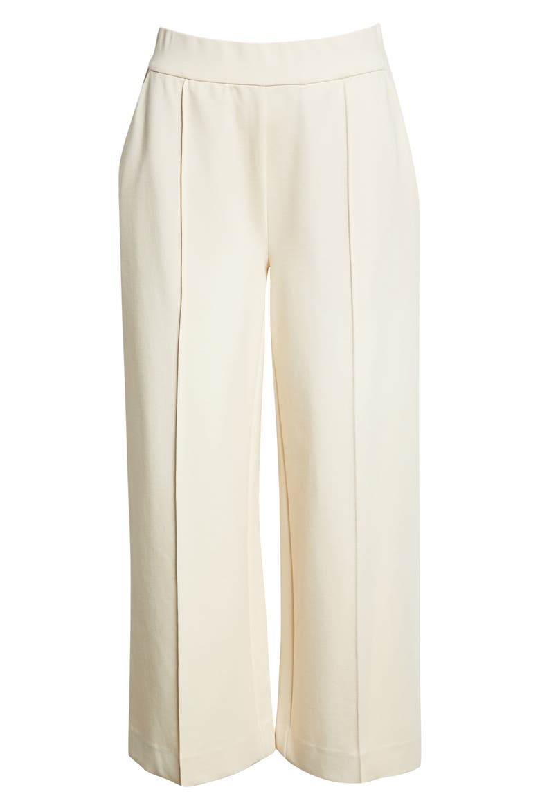 Piana Pintuck Pleat Pull-On Pants, Alternate, color, WHITECAP